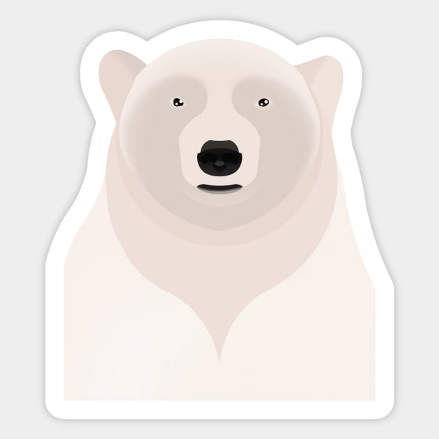 Polar bear Sticker by Aline Eg